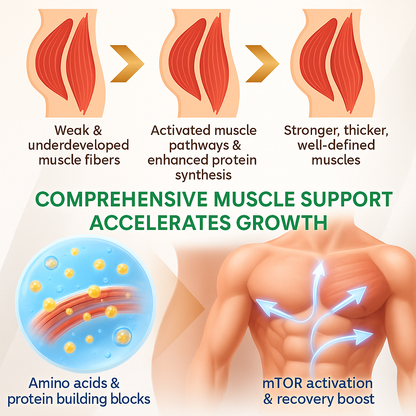 Official Store | GarmFailyc® 💪 GML-3 Disposable Muscle Patches (Just once a day, visible gains in 7 days) ✅ For skinny body, low muscle mass, poor strength, slow recovery, hormonal imbalances, and more.
